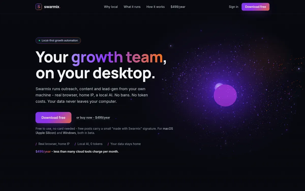 Web de Swarmix